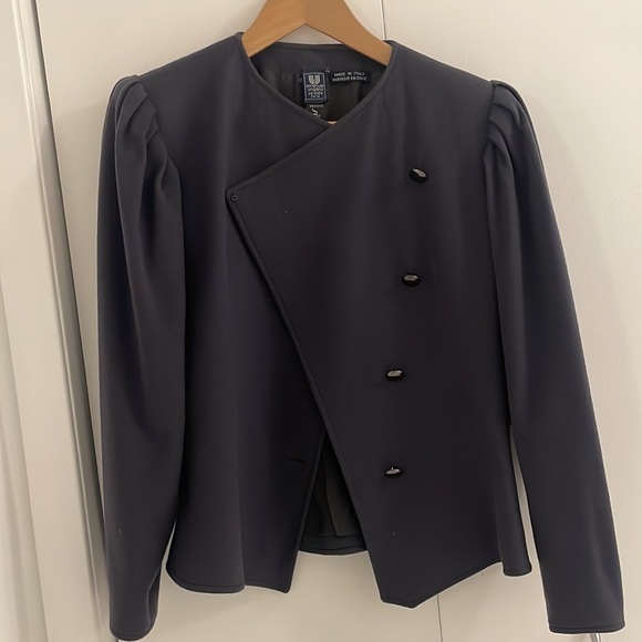 Emanuel UNGARO Made in Italy Wool Jacket Sz 6 - Picture 4 of 4